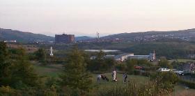 The View from top of Greenock's Lyle hill,lookng towards Arran